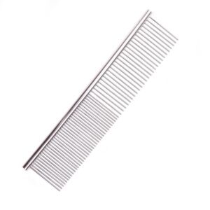 Celokovový hrebeň dvojitý pre psov s dĺžkou 19 cm M