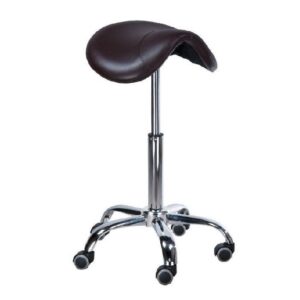 Kadernícky taburet - sedlo BD-9909 hnedej farby