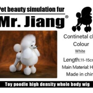 Włosy całe Poodle continetal wig white