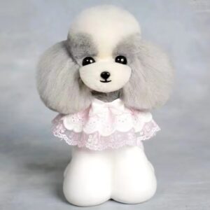 Włosy głowa Teddy Head Spotted dog white grey
