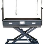 Elektrický stôl pre psov Brofa 120x65 cm – výškovo nastaviteľný grooming stôl