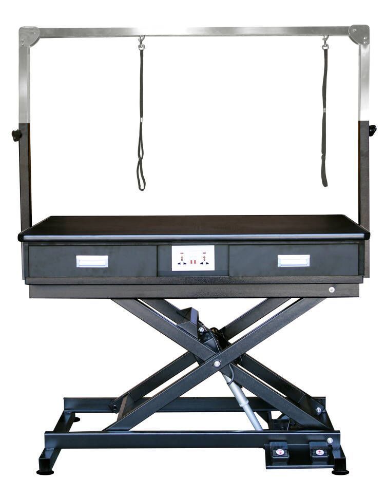 Elektrický stôl pre psov Brofa 120x65 cm – výškovo nastaviteľný grooming stôl