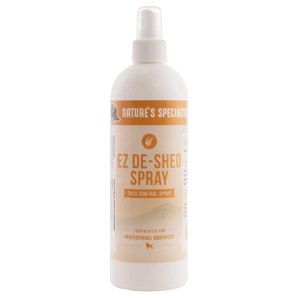 Hydratačný sprej na obmedzenie nadmerného vypadávania srsti Nature's Specialties EZ De-Shed 473 ml Hydratačný sprej na obmedzenie nadmerného vypadávania srsti Nature's Specialties EZ De-Shed 473 ml