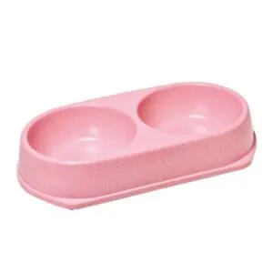 Bambusová dvojitá miska pre psa 2 x 450 ml