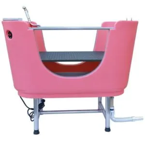 Dog spa bath tube Ružová vaňa na kúpanie psov so systémom SPA
