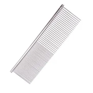 Celokovový hrebeň dvojitý pre psov s dĺžkou 19 cm L