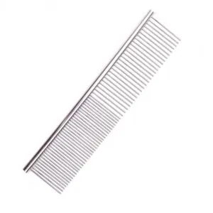 Celokovový hrebeň dvojitý pre psov s dĺžkou 19 cm M