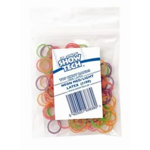 Show Tech Latex Bands Medium Neon – latexové gumičky do copíkov